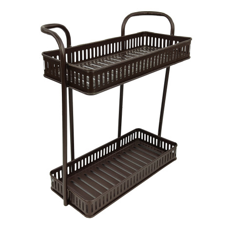 Полка металлическая для кухни 36х20х35,5 см 3-х ярусная черный BD-HP256 Baizheng