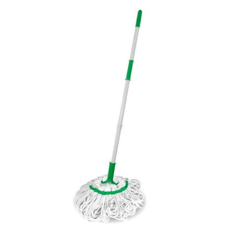 Швабра пластиковая 88-128 см отжим насадка микрофибра 33х53 см телескоп ручка Baizheng