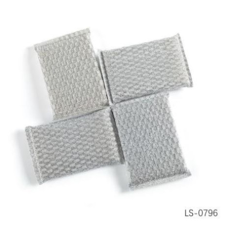 Губка поролоновая с металлизированной нитью для посуды 4 шт микс Baizheng Губка поролоновая с металлизированной нитью для посуды 4 шт микс Baizheng