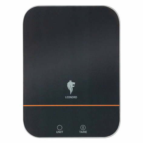 Весы кухонные электронные стекло 10 кг 15*20,5 см сенсор дисплей черный LE-1706 Leonord