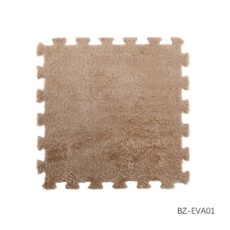 Коврик-пазл 10 шт 30х30х1,5 см махровый бежевый BZ-EVA01 Baizheng