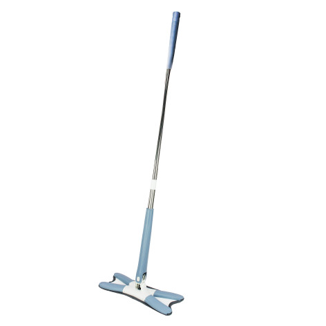 Швабра пластиковая 130 см отжим насадка микрофибра 37х13 см вращение 180 градусов Baizheng