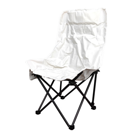 Стул со спинкой туристический складной 58*38*90 см до 120 кг белый Baizheng