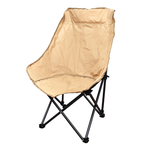 Стул со спинкой туристический складной 58*38*90 см до 120 кг золото Baizheng