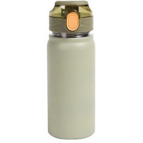 Термос пластиковый  0,6 л узкое горло ремень колба нержавеющая сталь в ассортименте Baizheng