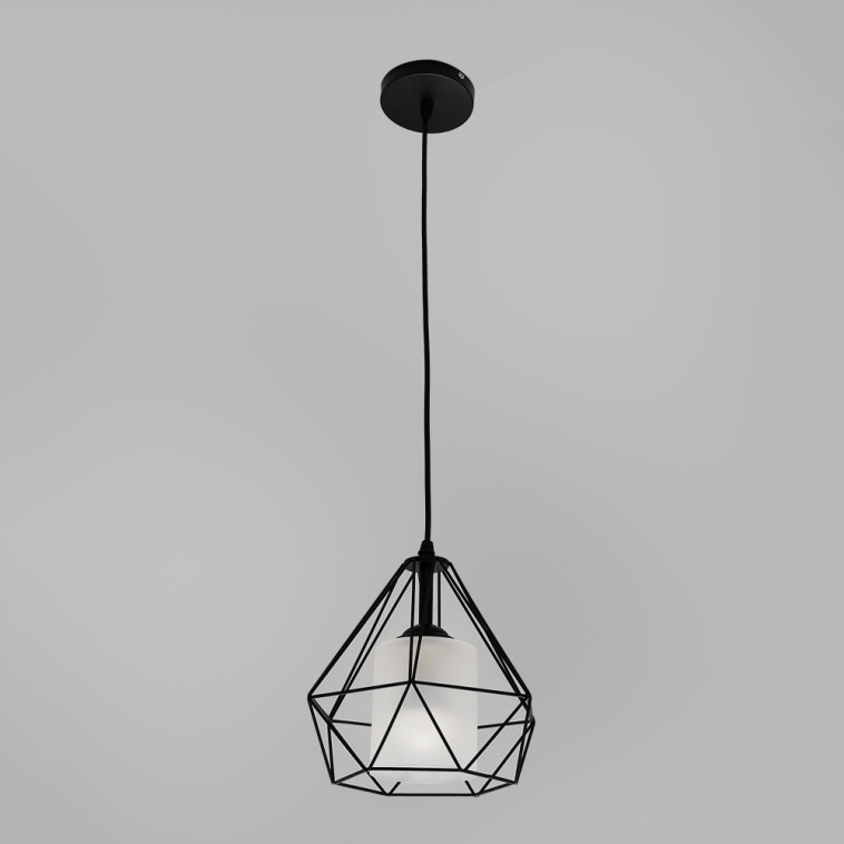 Люстра кухонная 1 плафон 15*15*80 см Е27 60Вт 4м2 плафон металл черный Baizheng Изображение Люстра кухонная 1 плафон 15*15*80 см Е27 60Вт 4м2 плафон металл черный Baizheng