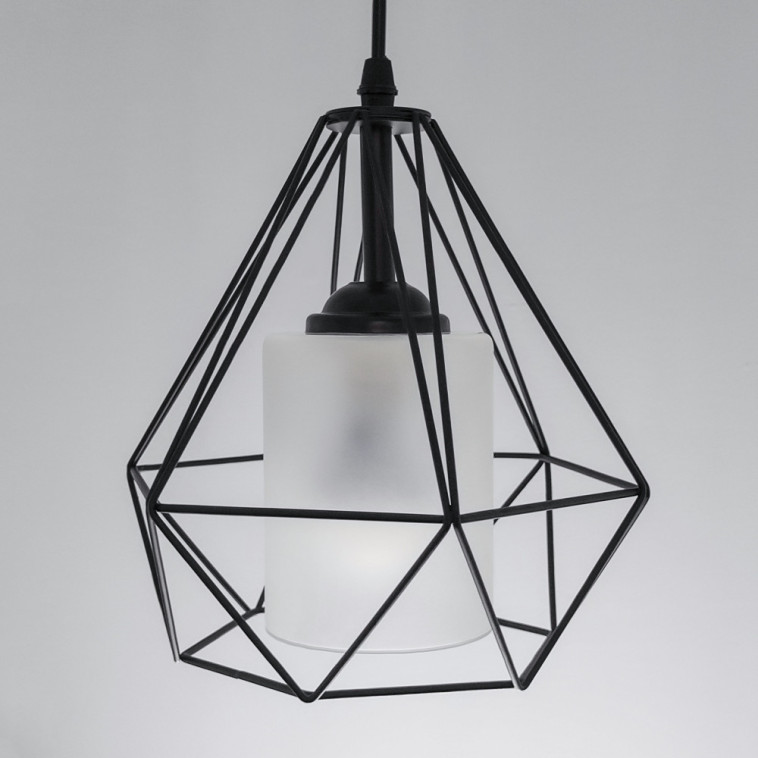 Люстра кухонная 1 плафон 15*15*80 см Е27 60Вт 4м2 плафон металл черный Baizheng Фото №1 Люстра кухонная 1 плафон 15*15*80 см Е27 60Вт 4м2 плафон металл черный Baizheng