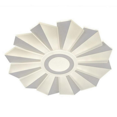 Люстра светодиодная 12 плафонов 56*56*6 см 198 Вт 14256LM 14м2 3цвета пульт белый Baizheng