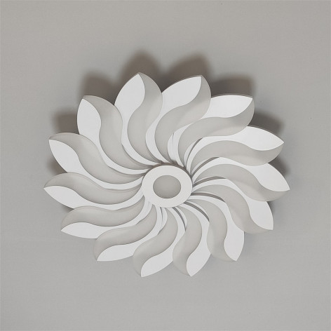 Люстра светодиодная 14 плафонов 54*54*6 см 216 Вт 15552LM 25м2 3 цвета пульт белый Baizheng