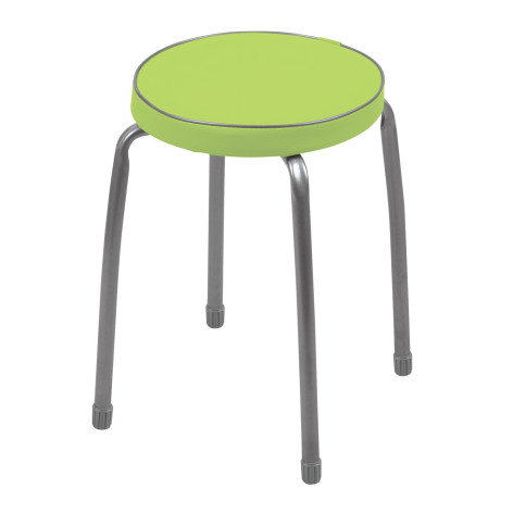 Табурет металлический 340*340*460 мм с мягким сиденьем фисташковый Фабрик 2 Nika