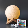Мини изображение Ночник светодиодный 15 см 5 Вт USB аккумулятор пульт подставка дерево мультицвет Луна Baizheng
