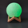 Миниатюра Ночник светодиодный 15 см 5 Вт USB аккумулятор пульт подставка дерево мультицвет Луна Baizheng