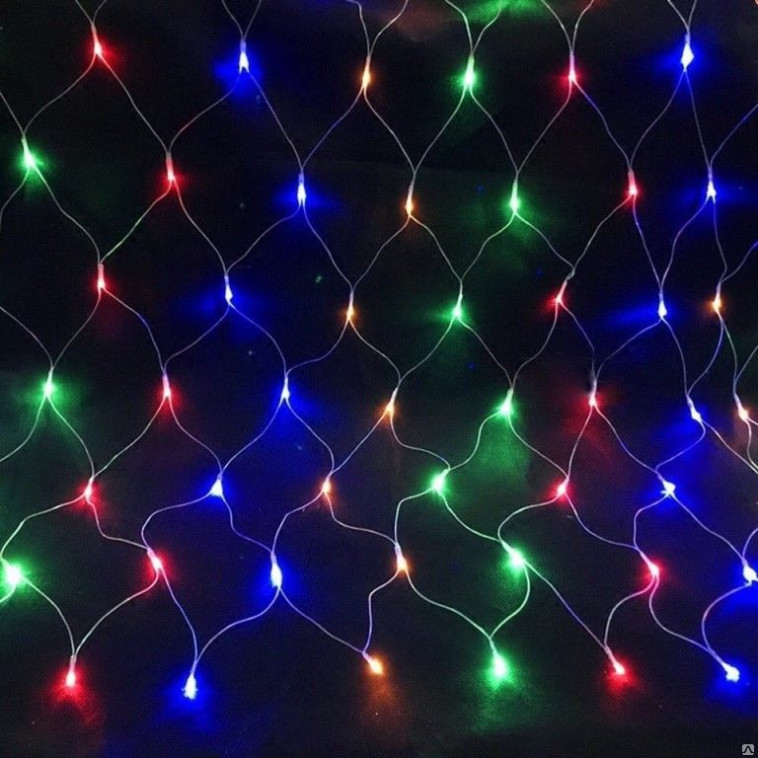 Фото Гирлянда светодиодная  2х1,5 м 132 led карандаш мультиколор Fex