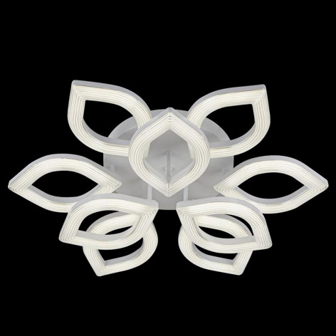 Люстра cветодиодная 9 плафонов 68*15 см 144 Вт 10368LM 40м2 3 цвета пульт белый Baizheng