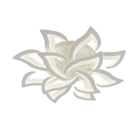 Люстра светодиодная 12 плафонов 73,8*12 см 168 Вт 12096LM 30м2 3цвета пульт белый Baizheng