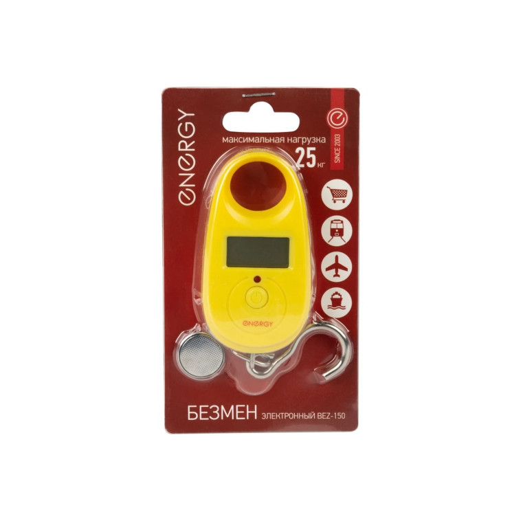 Фото Безмен электронный 25 кг желтый BEZ-150 Energy