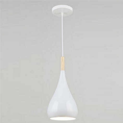 Люстра кухонная 1 плафон 16*25,5*80 см Е27 60Вт 4м2 плафон металл белый Baizheng