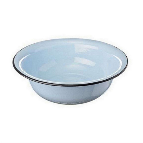 Таз эмалированный 7 л серо-голубой Стальэмаль