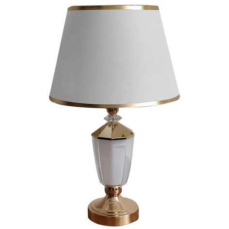 Лампа настольная 30*47см Е27 40Вт тканевый абажур золото BZ-T013 Baizheng