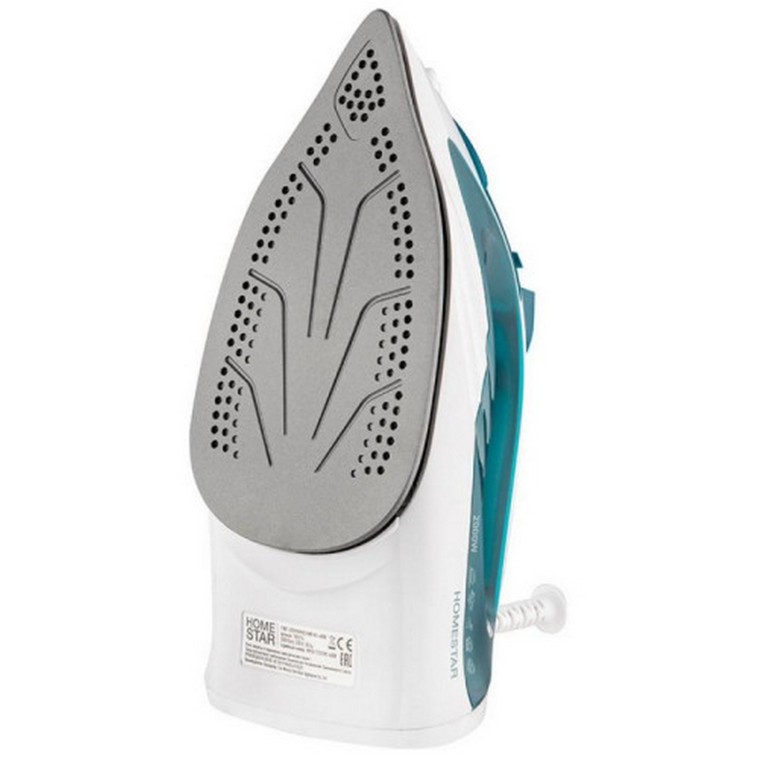 Изображение Утюг 2 кВт тефлоновое покрытие пар бело-синий HS-4008 HomeStar