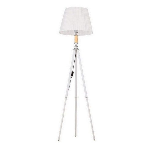 Торшер 1 плафон 160х40х45 см Е27 60Вт 4м2 плафон пластик белый Baizheng