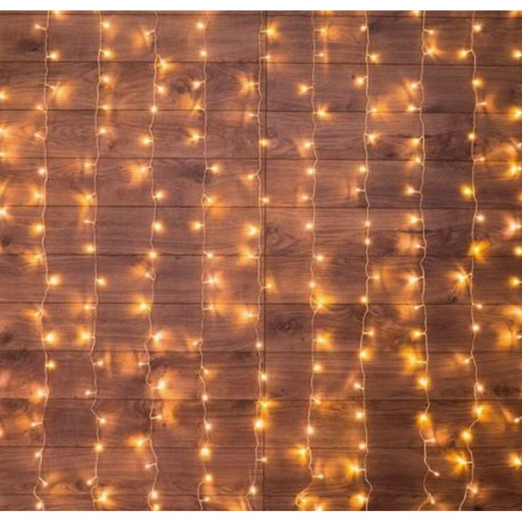 Гирлянда светодиодная  2*3 м 240 led 230 В 8 реж дождь теплый белый Neon-night