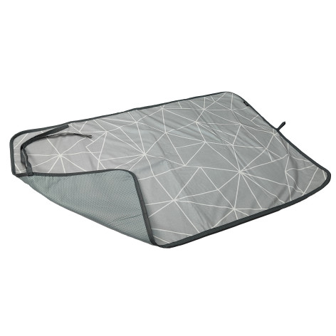 Коврик для глажки белья 110х75 см линии на сером Nika