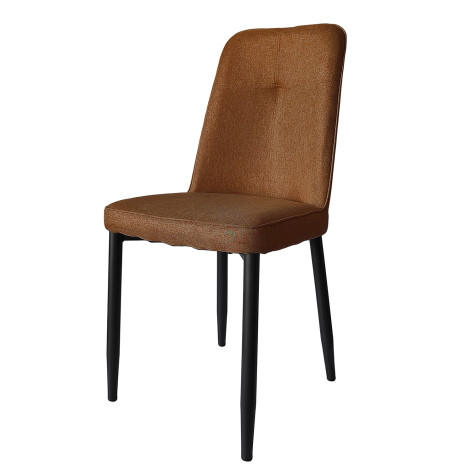 Стул металлический 870*530*450 мм до 150 кг текстиль коричневый Baizheng