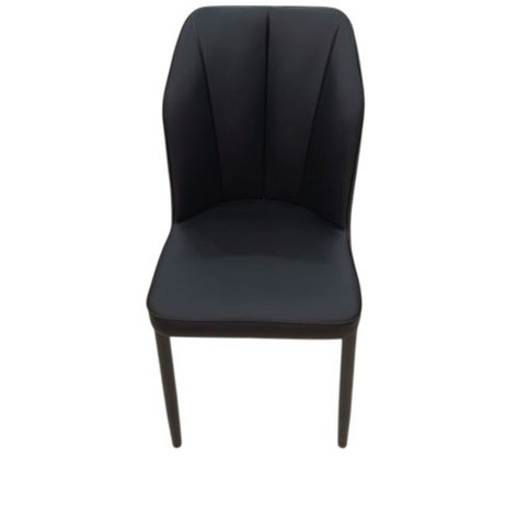 Стул металлический 890*430*450 мм до 150 кг искусственная кожа черный Baizheng