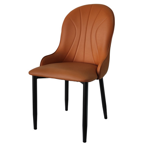 Стул металлический 890*460*450 мм до 150 кг искусственная кожа коричневый Baizheng