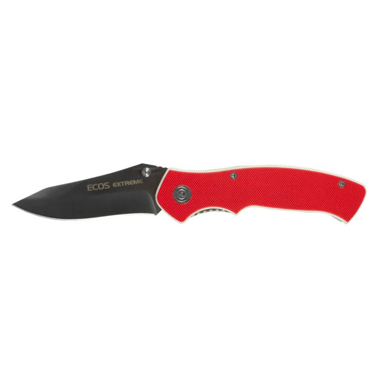 Нож туристический складной EX-136 ECOS G10 красный Ecos