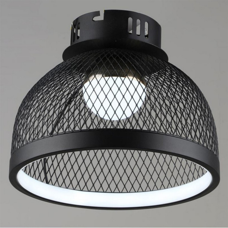 Фото Люстра светодиодная  25*21,5 см 17Вт 4250LM 8м2 3 цвета черный золото Baizheng