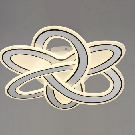 Люстра светодиодная  52*70 см 109Вт 27250LM 40м2 3 цвета пульт белый черный Baizheng