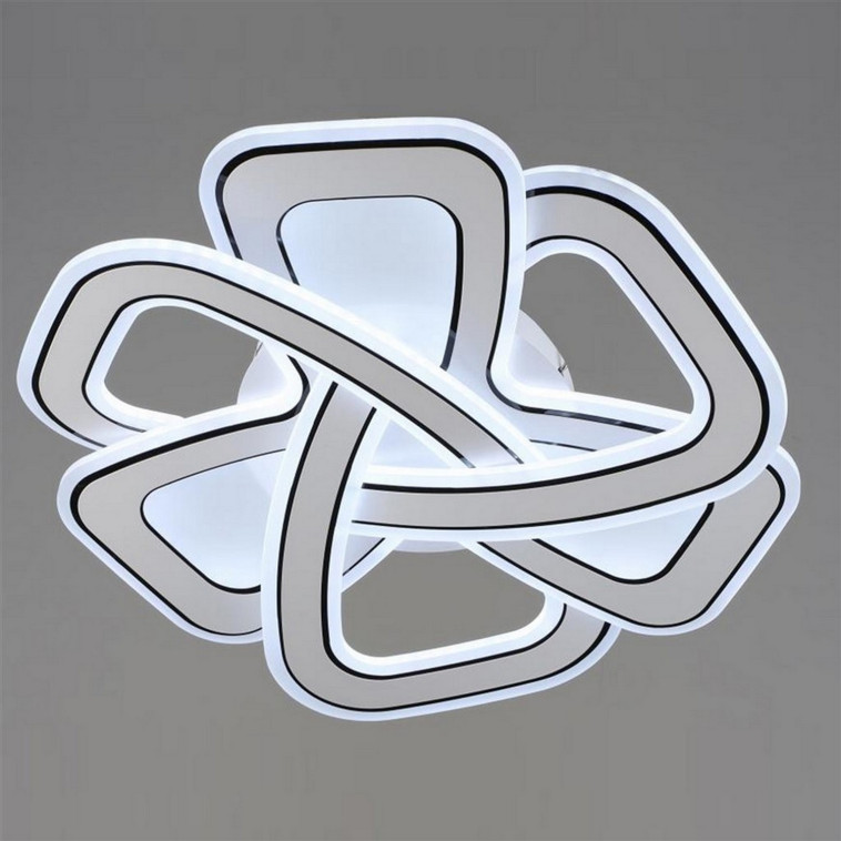 Люстра светодиодная  52*70 см 116Вт 29000LM 40м2 3 цвета пульт белый черный Baizheng