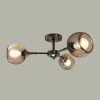 Мини изображение Светильник спот 3 плафона 60*26,5 см Е27 60Вт 12м2 плафон металл черный бронза Baizheng