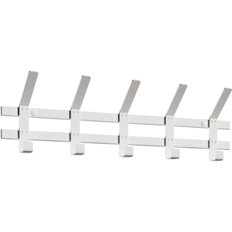 Вешалка металлическая настенная 58х8,5х16,8 см 5 двойных крючков белый Торонто 5 ЗМИ Вешалка металлическая настенная 58х8,5х16,8 см 5 двойных крючков белый Торонто 5 ЗМИ