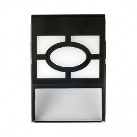 Фонарь садовый 11,1*8,9*5,1 см солнечная батарея 600 мАч черный Baizheng