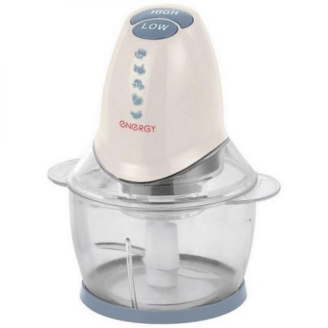 Измельчитель электрический  200 Вт чаша пласт 1 л 2 скорости кремово-серый EN-269 Energy Измельчитель электрический  200 Вт чаша пласт 1 л 2 скорости кремово-серый EN-269 Energy