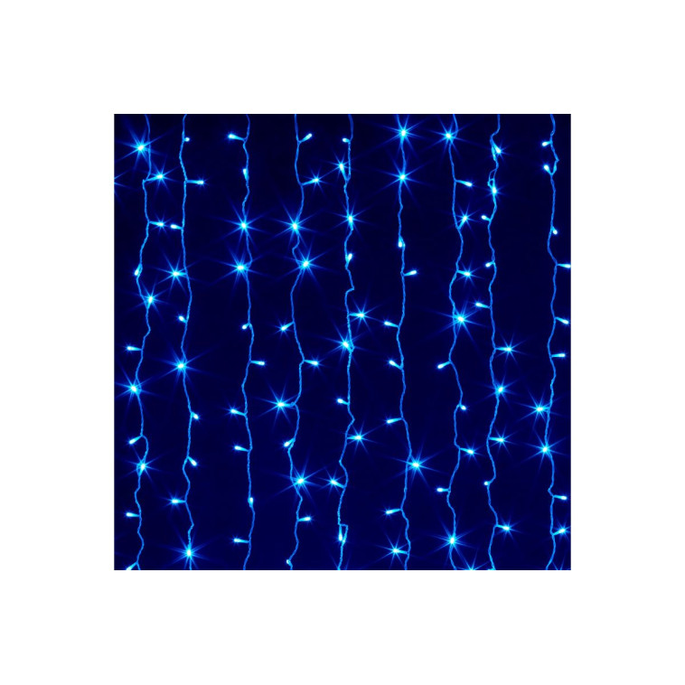 Гирлянда светодиодная 3*2 м 600 led уличная штора синий Там там