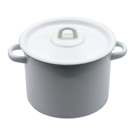 Кастрюля эмалированная 3,5 л петля светлый Стальэмаль