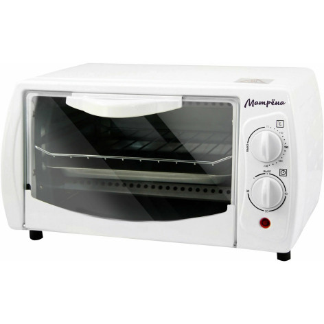 Мини-печь  9 л 750 Вт термостат таймер решетка противень белый МА-25 Матрена