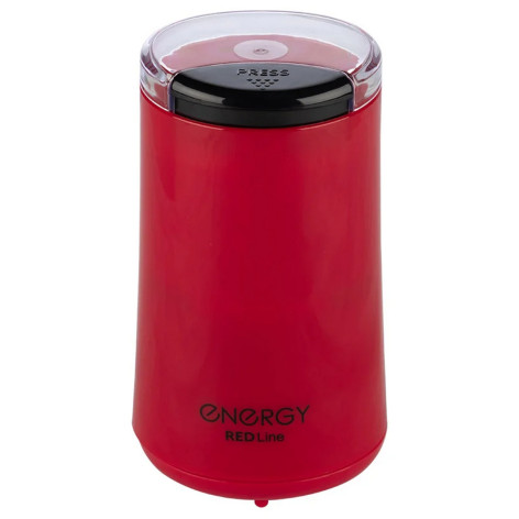 Кофемолка пластиковая  200 Вт 50 гр чаша нержавеющая сталь импульс красный EN-113 Energy Кофемолка пластиковая  200 Вт 50 гр чаша нержавеющая сталь импульс красный EN-113 Energy