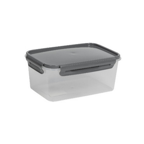 Контейнер пластиковый 0,5 л герметичный прямоугольный дымчатый Violet