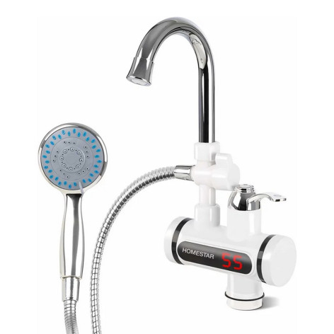 Водонагреватель проточный 3000 Вт с душем дисплей HS-0113D HomeStar