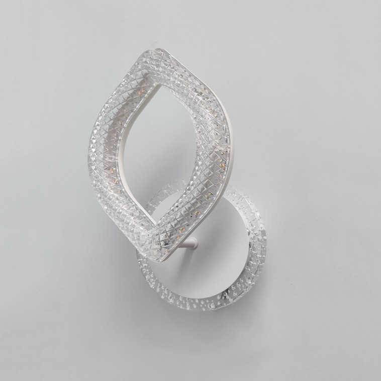 Фото Бра светодиодный 1 плафон 30*16*10 см 16 Вт 1200 LM 5м2 акрил 3 цвета белый Baizheng