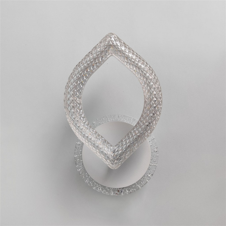 Бра светодиодный 1 плафон 30*16*10 см 16 Вт 1200 LM 5м2 акрил 3 цвета белый Baizheng