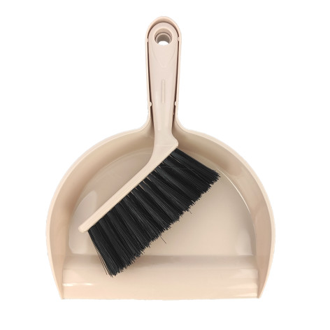 Набор пластиковый для уборки совок + щетка 24*18,7 см 18,5*2 см бежевый Baizheng Набор пластиковый для уборки совок + щетка 24*18,7 см 18,5*2 см бежевый Baizheng