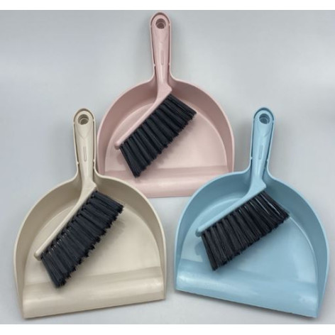 Набор пластиковый для уборки совок + щетка 24*18,7 см 18,5*2 см синий Baizheng Набор пластиковый для уборки совок + щетка 24*18,7 см 18,5*2 см синий Baizheng