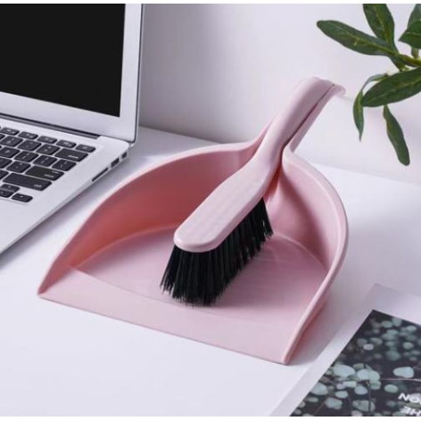 Набор пластиковый для уборки совок + щетка 30,5*21 см 25*3,5 см розовый Baizheng Набор пластиковый для уборки совок + щетка 30,5*21 см 25*3,5 см розовый Baizheng