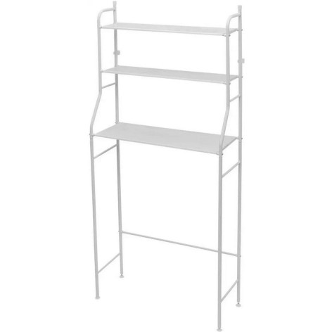 Стеллаж-полка металлический над стир машиной 3-х ярусная 64х25х153 см белый Baizheng